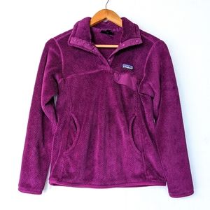 PATAGONIA Synchilla Retool Snap-T Purple Fleece pull-over jacket